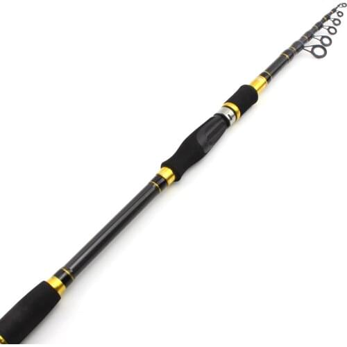 Promotion! 1.8m 2.1m 2.4m 2.7m Carbon Spinning Casting Fishing Rod lure telescopic fishing rod M power Travel Trout pole