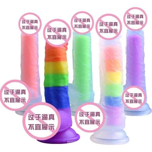 Realistic Dildo Big Vibrator Erotic Soft Silicone Female Masturbation Penis with Suction Cup Dick Orgasm Sex Toys For Women