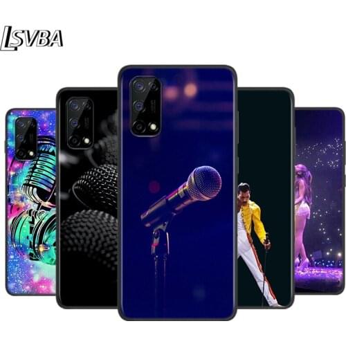 Music Dream Microphone Silicone Cover For Realme V15 X50 X7 X3 Superzoom Q2 C11 C3 7i 6i 6s 6 Global Pro 5G Phone Case