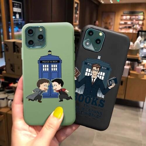 Doctor Who TPU Silicone phone case for iPhone 11Pro Max X XR XS Max 8 7 6s Plus SE 12mini 12pro max soft matcha green shell