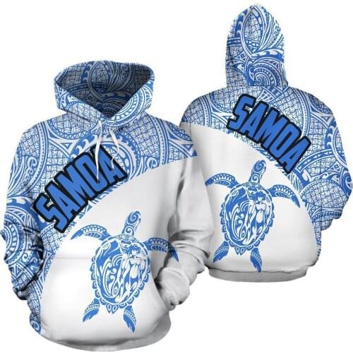 3D Printed Samoa Hoodie Turtle Mermaid Polynesian For Men/Women Sweatshirt Spring Casual Pullover Zipper Streetwear