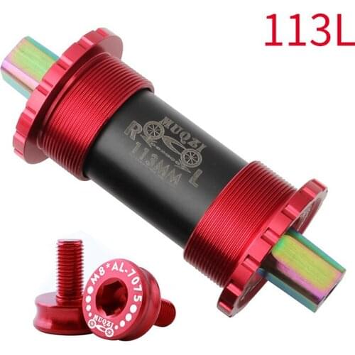 Ceramic Bearing Bicycle Bottom Brackets Titanium Alloy Bike BB Sets for Fixed Gear MTB Road Bike 103/107/110/113/119mm