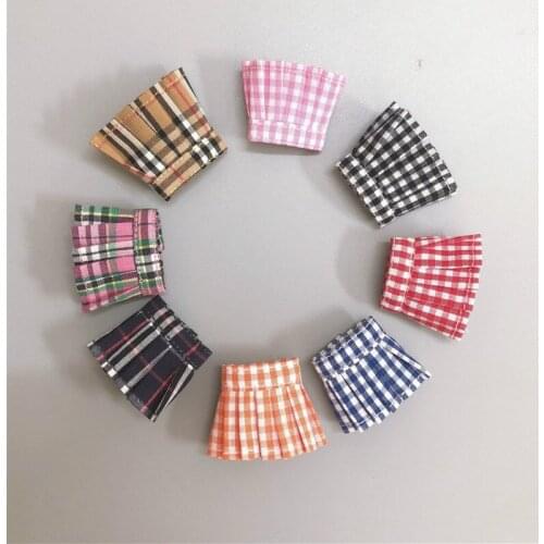 1/12 Female Clothes Cute Student Pleated Skirt For 6" TBLeague Figure Body