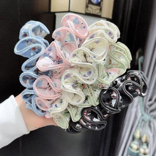 Romantic Spiral Style Women Hairbands Good Quality Flower Print Star Headbands Wedding Engagement Hair Accessories Drop Shipping