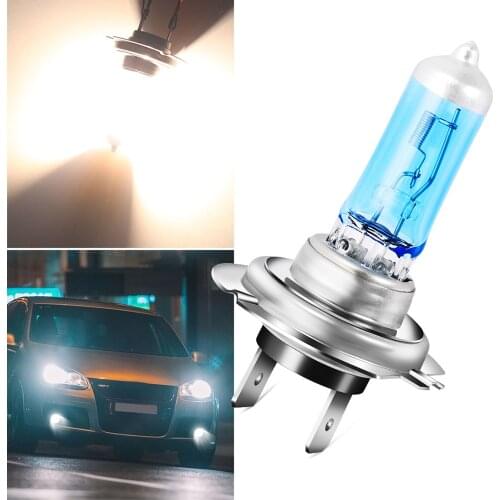 1X Car Light H7 Crystal Blue Automobile Halogen lamp bulb 55W 100W 12V Super White Headlights Lamp Fog Light H4 H1 H3