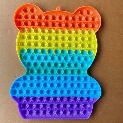 30cm Big Size Large Push Pops Bubble Sensory Toy Autism Needs Squishy Stress Reliever PopitSilicone Children Adult Desktop Game
