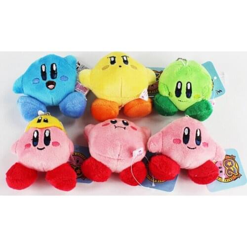 6pcs/lot 7cm Kawaii Star Plush Keychain Popopo Small Pendant Kids Gift