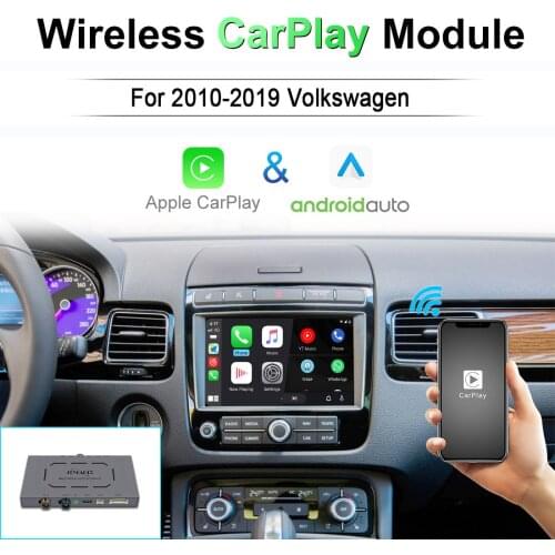 Wireless Apple CarPlay for Volkswagen VW Polo Golf Touareg Tiguan Teramont Passat 2010-2019 Android Auto Module Video Interface