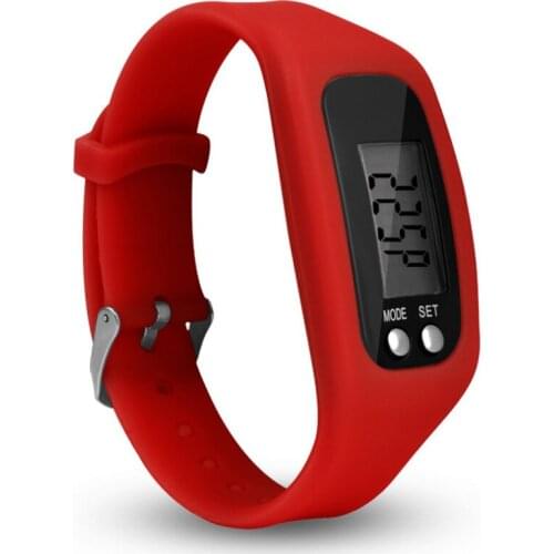 Pedometer Watch with LCD Display Simple Operation Walking Fitness Tracker Wrist Band Digital Step Counter TN88