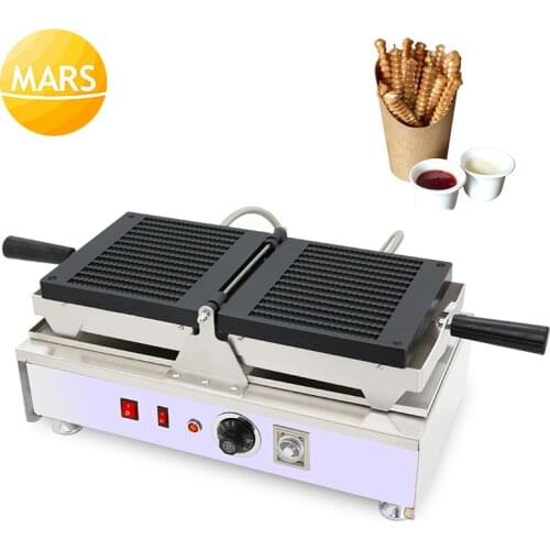 Electric French Fries Maker Waffel Pommes Baker Machine Baker Non-stick Waffle Fries Baking Pan Equipment