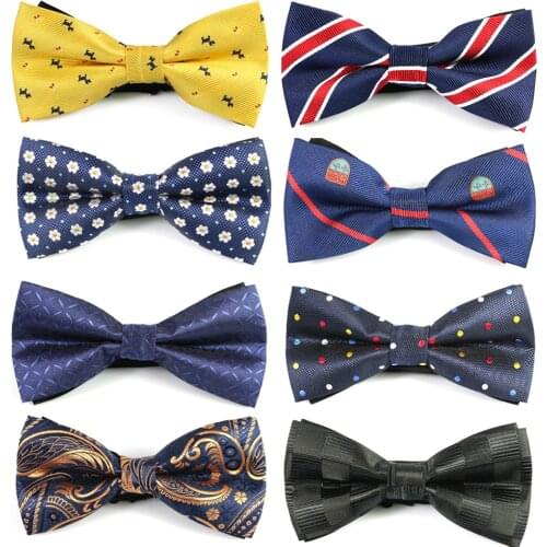8pcs Set Men Bowtie Polyester Shirts Bow Tie For Men Business Wedding Bowknot Adult Cartoon Bow Ties Vestidos Gravata Borboleta