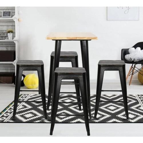 Coffee Table Minimalist Simple Modern Wood Iron Casting Sofa Side Table Tea Tray Floor Kitchen Bar High Table Home Decor HWC