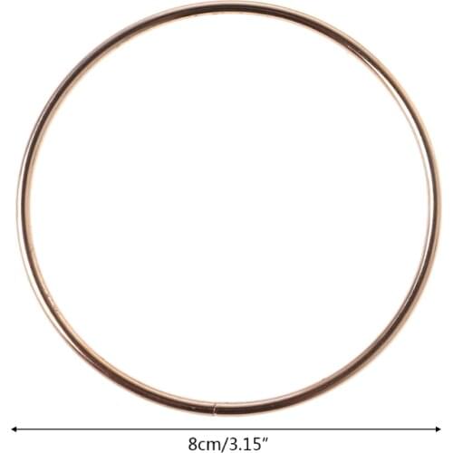 3.5-19cm Metal Dream Catcher Dreamcatcher Ring Macrame Craft Hoop Gold DIY Accessory 10 Szies New
