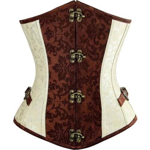 Gothic Corset Women Sexy Underbust Corset Waist Trainer Body Shaper Steampunk Gothic Clothes Lingerie Slimming Waist Cincher