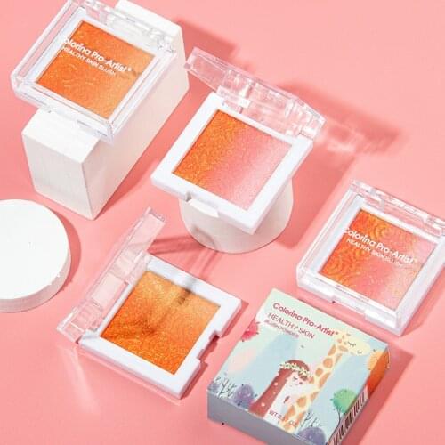 Monochromatic Petal Gradient Vitality Blush Rosy Temperament With Fine Shimmering Pearl And Delicate Rouge Powder Easy To Use