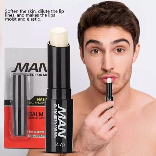 Mens Lip Balm Moisturizing Hydration Lighten Lip Lines Anti-dry Lip Balm WH998