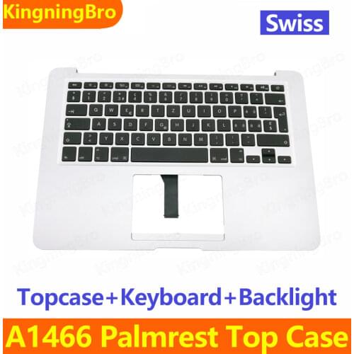 New Top Case Palmrest with Swiss Keyboard For Macbook Air 13" Topcase keyboard Switzerland Layout A1466 2013 2014 2015