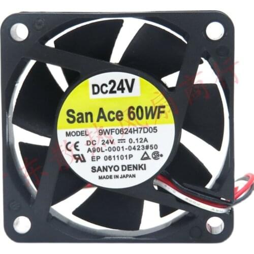 New original A90L-0001-0423#50 9WF0624H7D05 0.12A DC24V 6015 6cm FANUC system cooling fan
