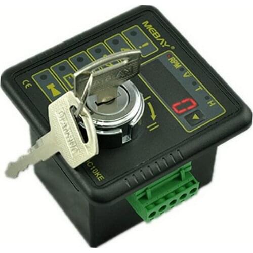 New DC10KE Engine Manual Start Controller with Hz Volt Battery Voltage and Accumulation Time Display for Generator Set 12006022