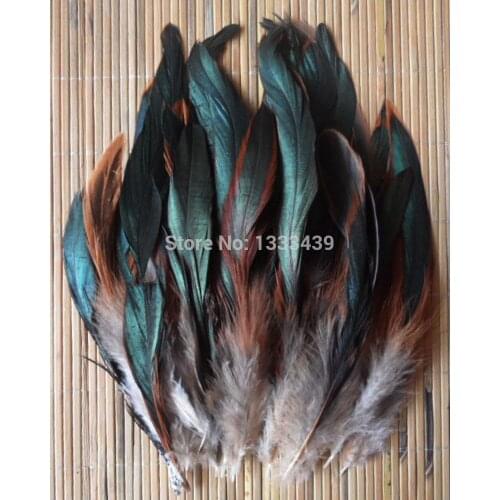 Wholesale natural 50pcs/lot ecru Beautiful Rooster feathers 12.5-20cm/ 5-8