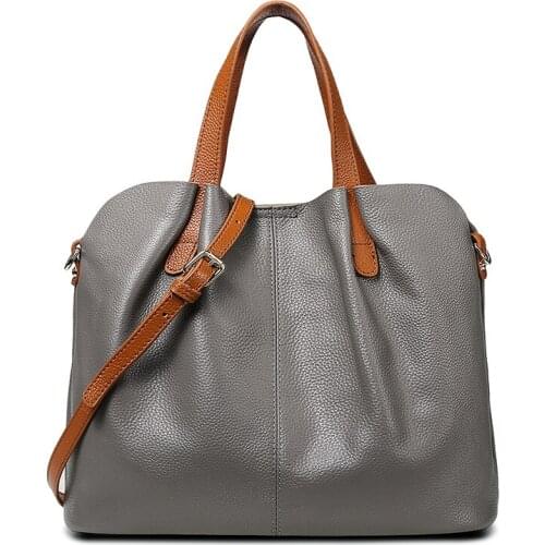 Handbag Luxury Genuine Leather Messenger bags Womens Shoulder bag Brand Designer Soft Cowhide Ladies Tote Cossbody bags 2020