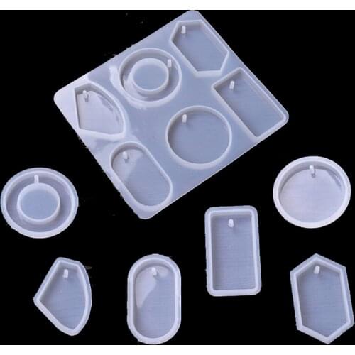 Silicone Mold for jewelry Sweater chain pendant with hole big pendants UV Resin epoxy Silicone Mould handmade tool Silicone Mold