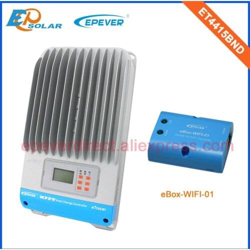 45A MPPT solar tracking regulator ET4415BND 48V battery Charging Solar cells controller wifi eBOX adapter wireless communication