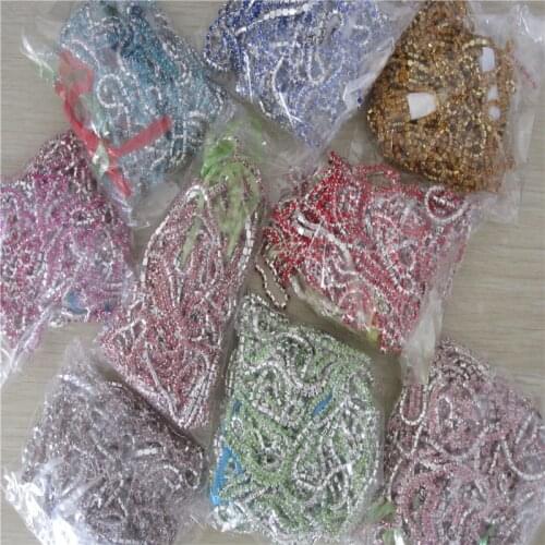 SS6 SS8 SS10 SS12 Rhinestone silver Cup Claw Chain dense crystal strass rhinestones Copper Alloy claw chain ,10m/lot , B007