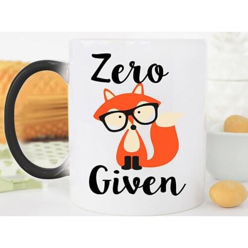 Light Magic Mug zero fox given coffee tea mug changing color mug cups best gift for your friens and kids