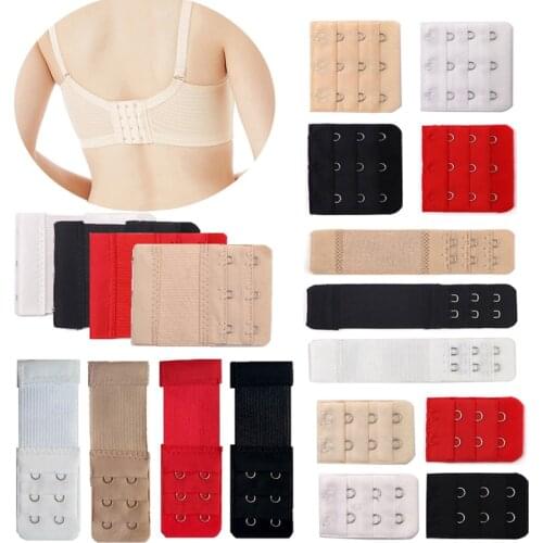 3/4/6/8Pcs Bra Extender Women Elastic Bra Extension Strap Hook Clasp Expander Adjustable Belt Buckle Underwear Bra Accessories
