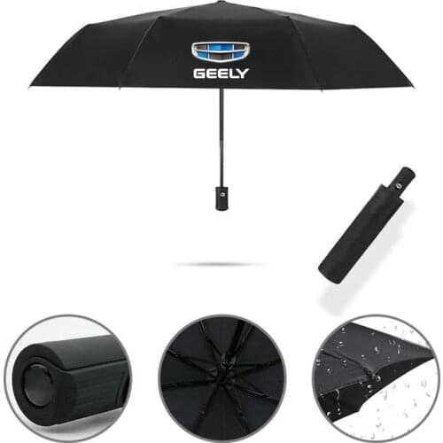 Windproof Double Automatic Folding Umbrella Car Luxury Business Umbrellas For geely emgrand ec7 ec8 ck atlas ck2 ck3 gt gc9