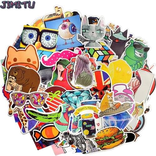200 PCS Anime Stickers Pack Cartoon Funny Waterproof Stickers Laptop Punk Decal Sticker DIY Skateboard Bicycle Car Refrigerator