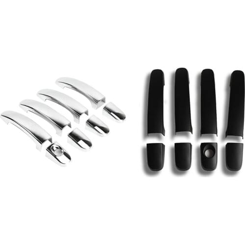 4PCS for Ford Ranger Everest 2012+ Car Chrome Door Handle Cover Trim Decorator Sticker Exterior Accessories