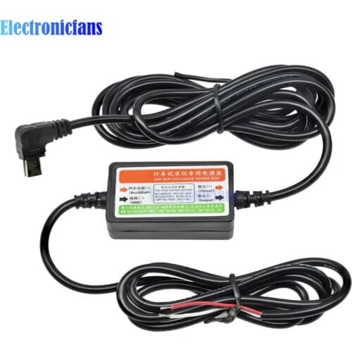 5V Mini USB Direct Hardwire Car Charger Power Cable Kit for Car Auto Dash Cam Vehicle DVR Camera Recorder Exclusive Power Box