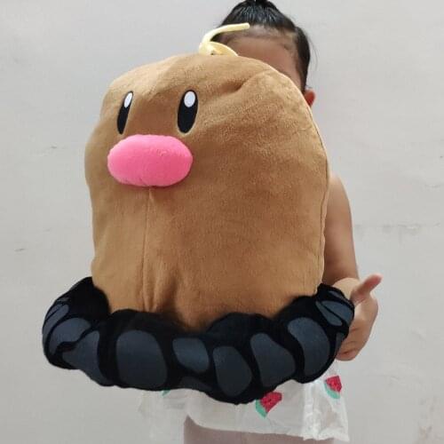 Pokemon Large Official Focus Alora Diglett Big Stuffed Plush Doll F/S NEW
