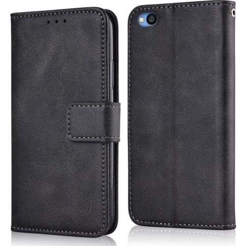 For Redmi Go Cover Leather Wallet Case For Xiaomi Redmi Go Cover Kickstand Phone Bag For Redmi Go Fitted Case With Strap