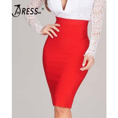 INDRESSME Pencil Skirt