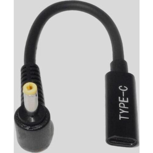 Fast charging cable type c USB-C female to HP Compaq Mini 100e, 102, 110, 200, 210, 210t 4.0*1.7mm DC Tip PD Converter Cable