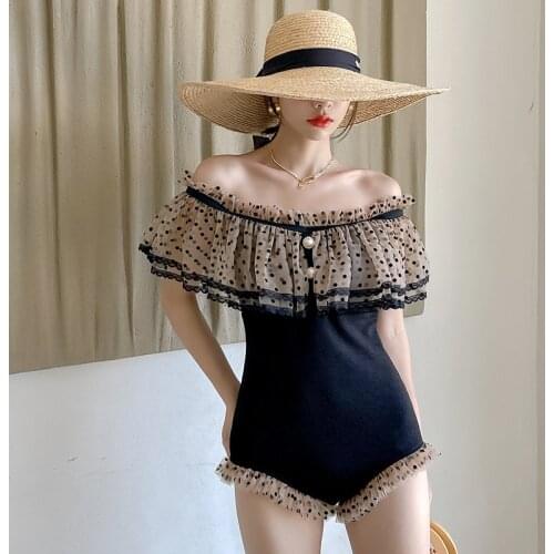 Swim Suit Swimwear 2021 Women 1 Piece Swimsuit One New Japan Korea Cover Up Hot Bathing Print Polyester Sierra Surfer Bikini