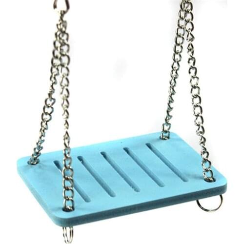 Cute Parrot Hamster Small Swing Hanging Bed Shake Suspension House Props Pet Products Toy AUG889