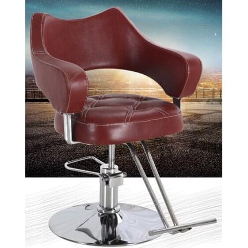 Hair salon, hairdresser. Barber chair. Absalom high-grade hydraulic lifting stool haircut