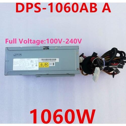 Almost New PSU For Lenovo D20 1060W Power Supply DPS-1060AB A FS7052 41A9762 41A9761 41A9763