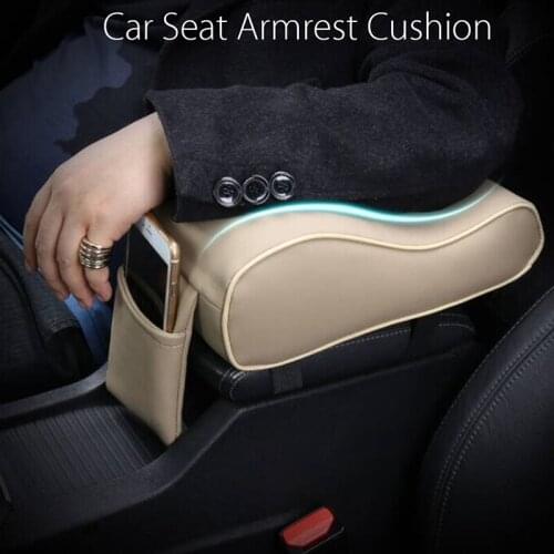 Autoleader PU Leather Car Armrest Pad Universal Armrests Car Center Console Arm Rest Seat Memory Foam Rest Pillow Armrest Covers