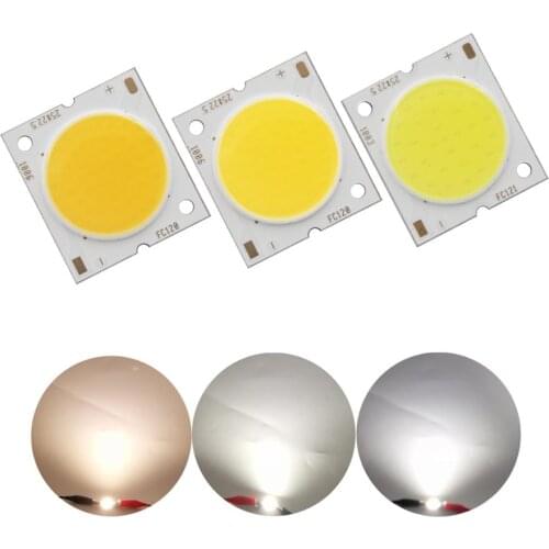 Manufacturer 25x22.5mm Square Aluminum Board LED COB Strip High lumen chip Light Source Module 10W 15W 20W 30W COB for bulb lamp