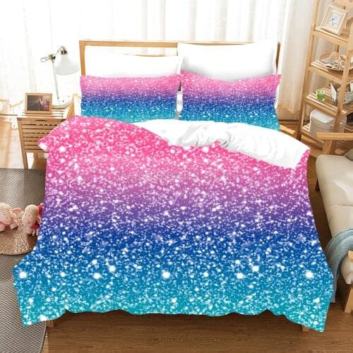 Luxury Duvet Cover Set Fashion Gradient Bedding Sets Fashion Comforter Duvet Cover Pillowcase Soft Home Textiles
