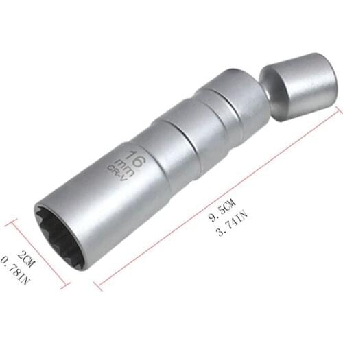 2020 Universal 16mm Point Remover Wrench Magnetic Spark Plug Sleeve Socket Car Repair