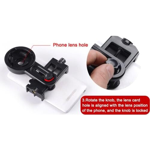 Universal Cell Phone Quick Photography Adapter Mount Holder Clip Bracket for Binocular Telescope JR Deals
