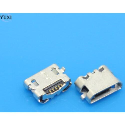YuXi 10pcs Micro USB Female Connector Jack 5Pin Charging Socket for Sony U5 U5i V3 E7 for HTC EVO 4G A9292 G6 G8 G13 G10