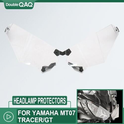 Motorcycle Headlamp Protectors Headlight Guard Protector Cover For Yamaha MT07 Tracer/GT 2016-2021 2020 2019 2018 2017