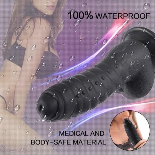 Liquid Silicone Ultra-soft Realistic Big Dildo Suction Cup Penis Anal Pussy Rubber Penis Masturbation Cock Sex Toy For Couples